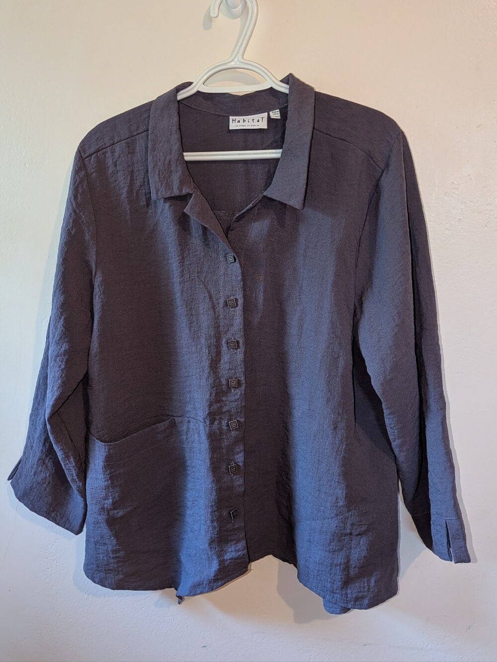 Habitat Charcoal Button-Front Shirt
